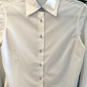 Crisp white shirt with cuffs